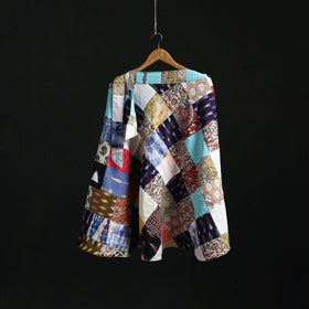 Tukdi patchwork cotton wrap around skirt 03 - handcrafted