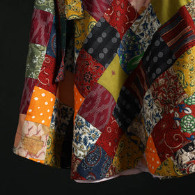 Tukdi patchwork cotton wrap around skirt 12 - handcrafted