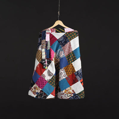 Tukdi patchwork cotton wrap around skirt 13 - handcrafted