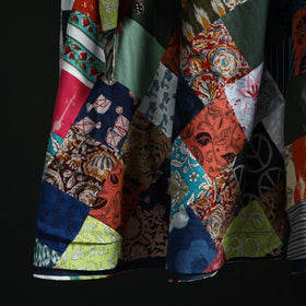 Tukdi patchwork cotton wrap around skirt 13 - handcrafted