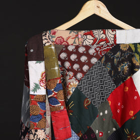 Tukdi patchwork cotton wrap around skirt 23 - handcrafted