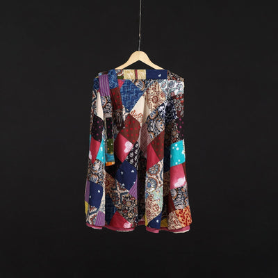 Tukdi patchwork cotton wrap around skirt 25 - handcrafted