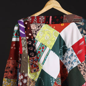 Tukdi patchwork cotton wrap around skirt 26 - handcrafted