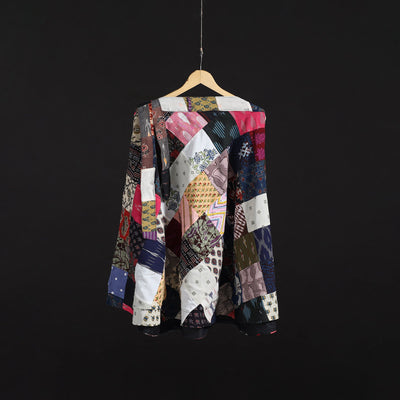 Tukdi patchwork cotton wrap around skirt 28 - handcrafted