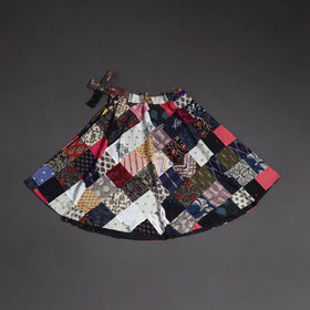 Tukdi patchwork cotton wrap around skirt 28 - handcrafted
