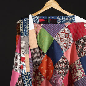 Tukdi patchwork cotton wrap around skirt 29 - handcrafted