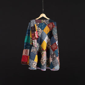 Tukdi patchwork cotton wrap around skirt 31 - handcrafted