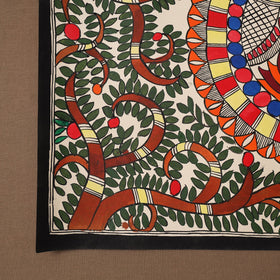 Handpainted madhubani painting by hira devi (22 x 29 in) 12