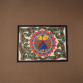 Handpainted madhubani painting by hira devi (22 x 29 in) 13