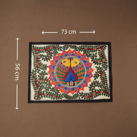 Handpainted madhubani painting by hira devi (22 x 29 in) 13