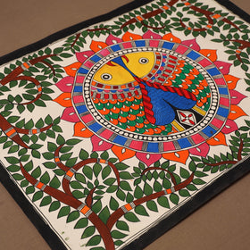 Handpainted madhubani painting by hira devi (22 x 29 in) 13