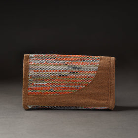 Multicolor Upcycled Weave Handcrafted Clutch