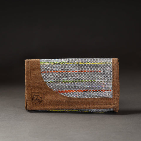 Multicolor Upcycled Weave Handcrafted Clutch