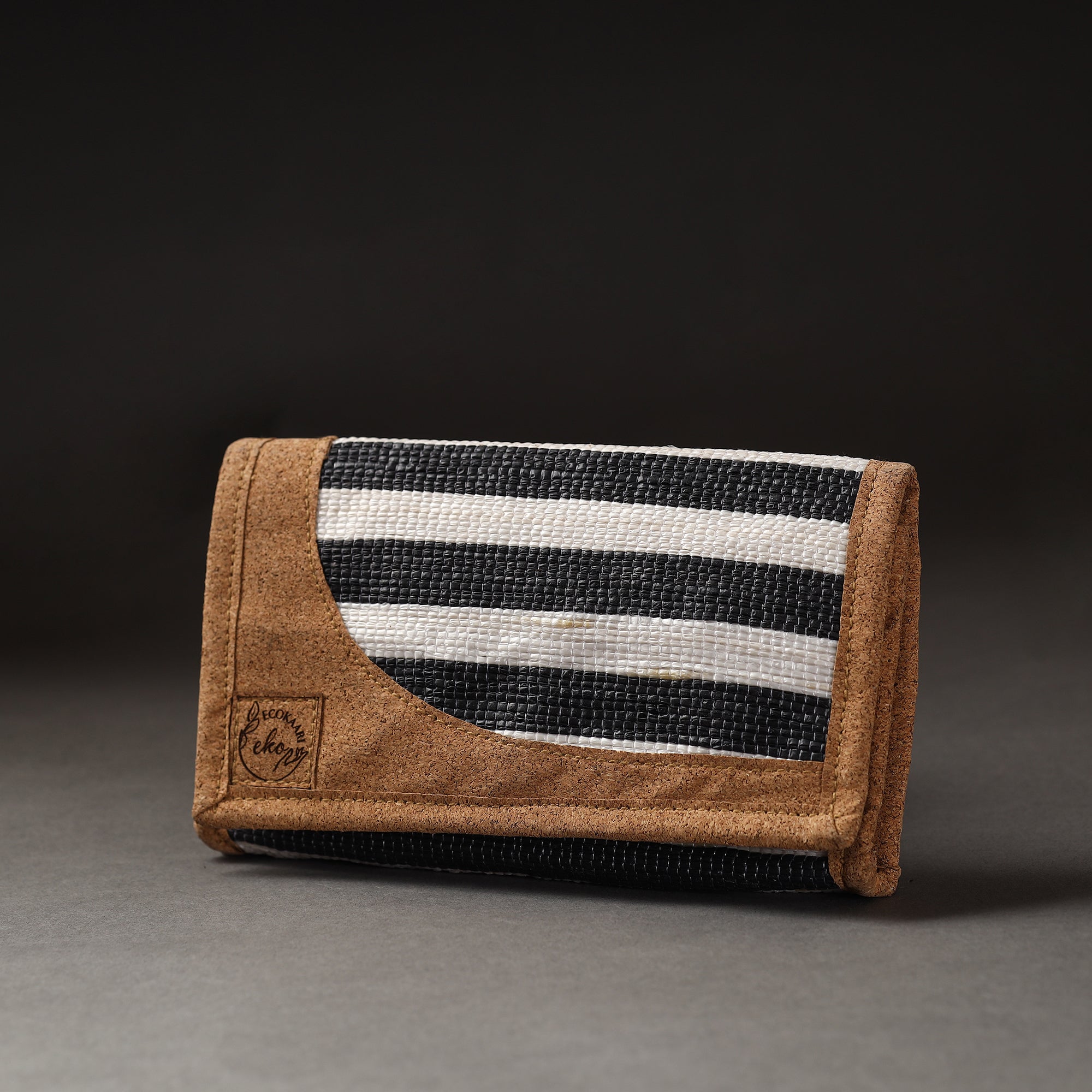 Multicolor Upcycled Weave Handcrafted Clutch