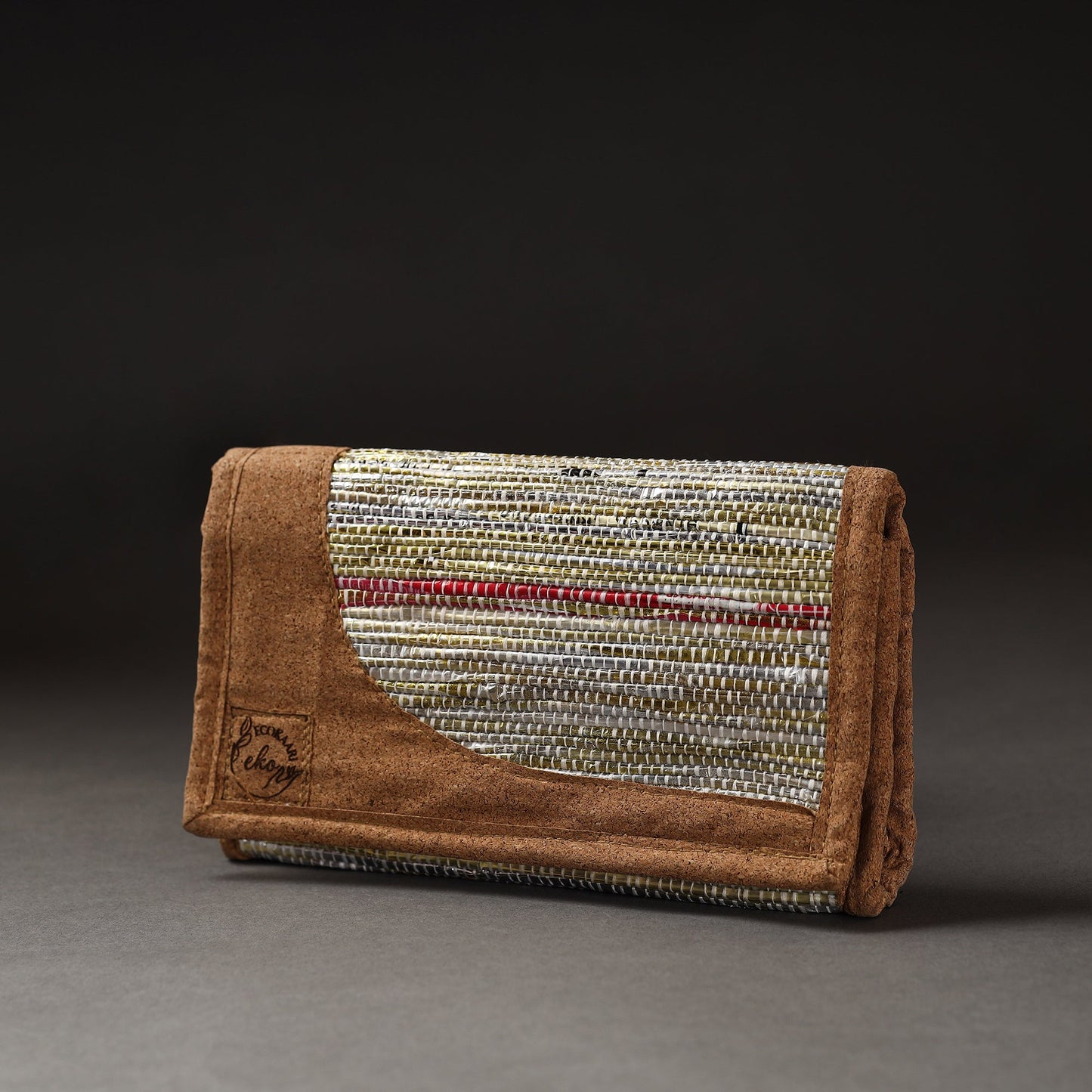 Multicolor Upcycled Weave Handcrafted Clutch
