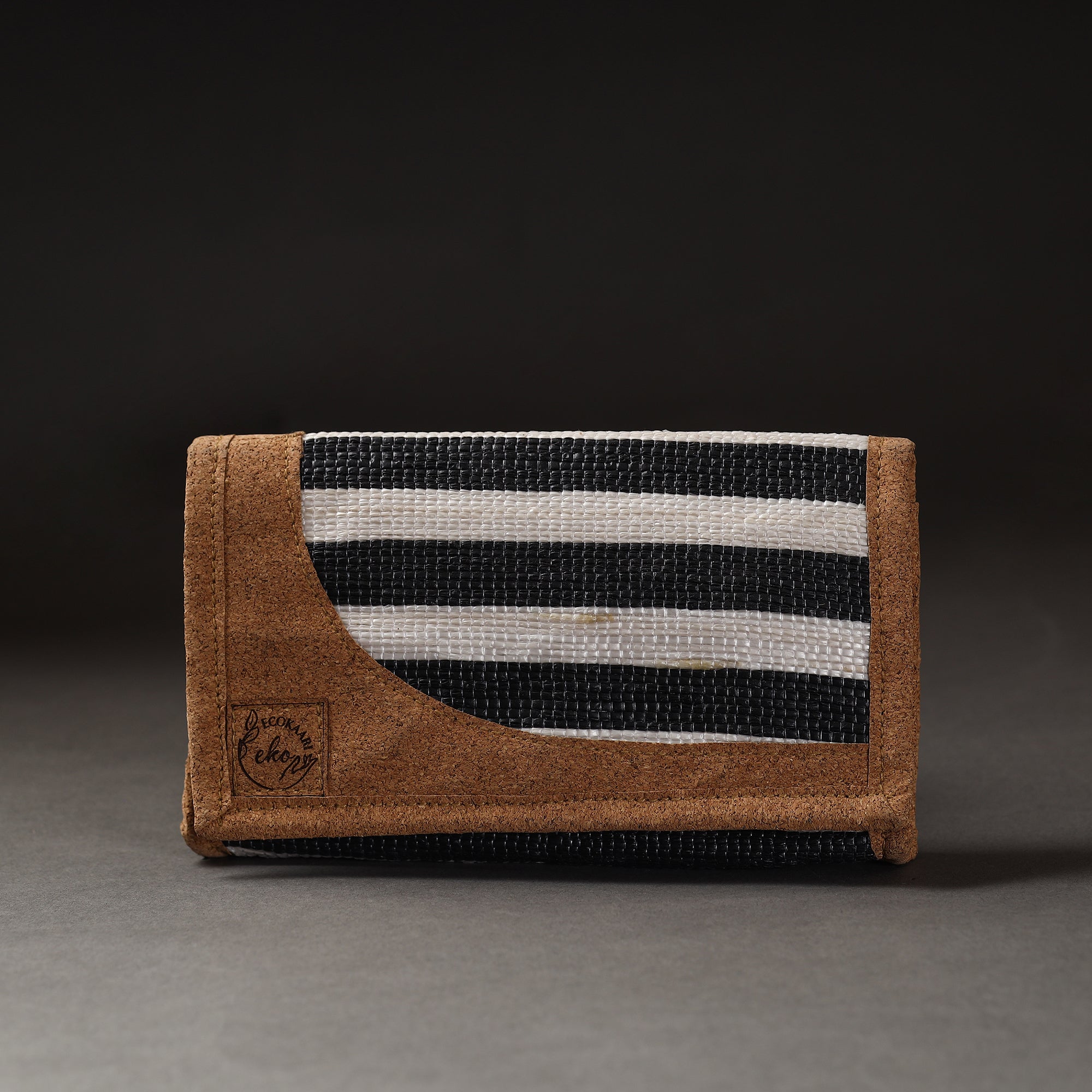 Multicolor Upcycled Weave Handcrafted Clutch