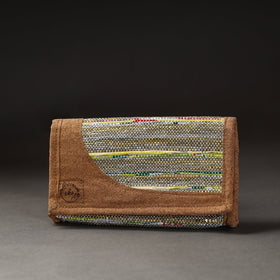 Multicolor Upcycled Weave Handcrafted Clutch