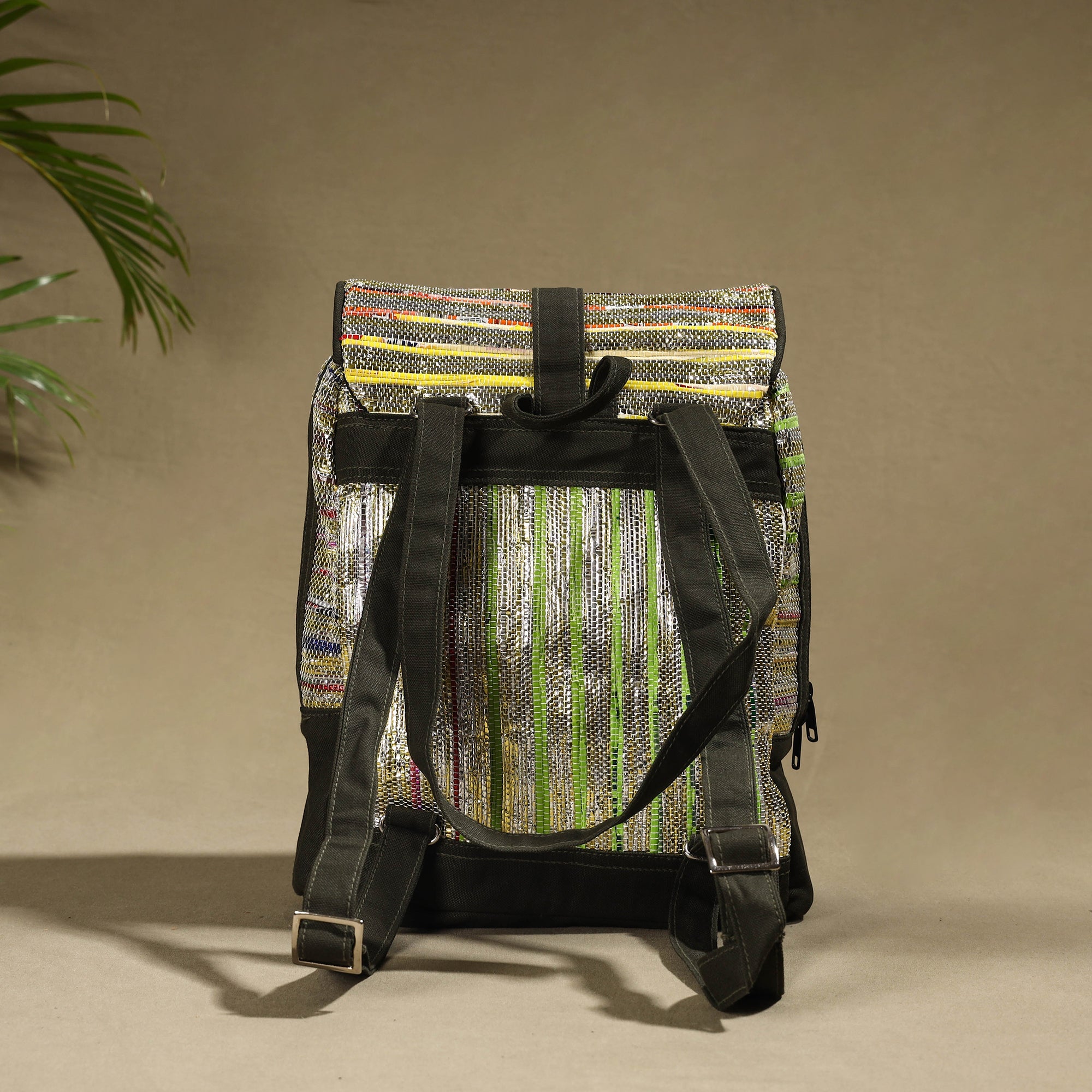  Upcycled Weave Handcrafted Laptop Backpack 