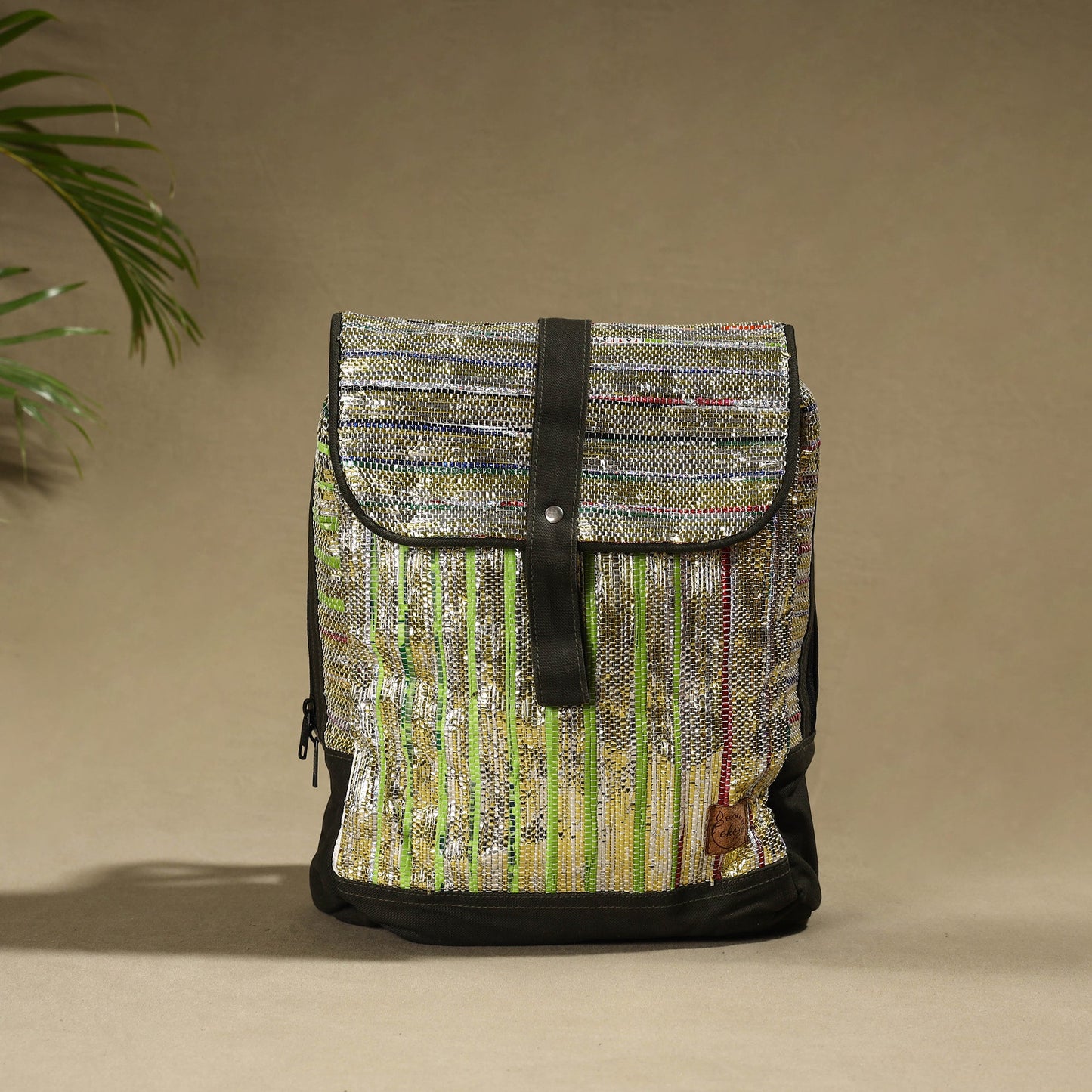  Upcycled Weave Handcrafted Laptop Backpack 