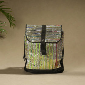  Upcycled Weave Handcrafted Laptop Backpack 