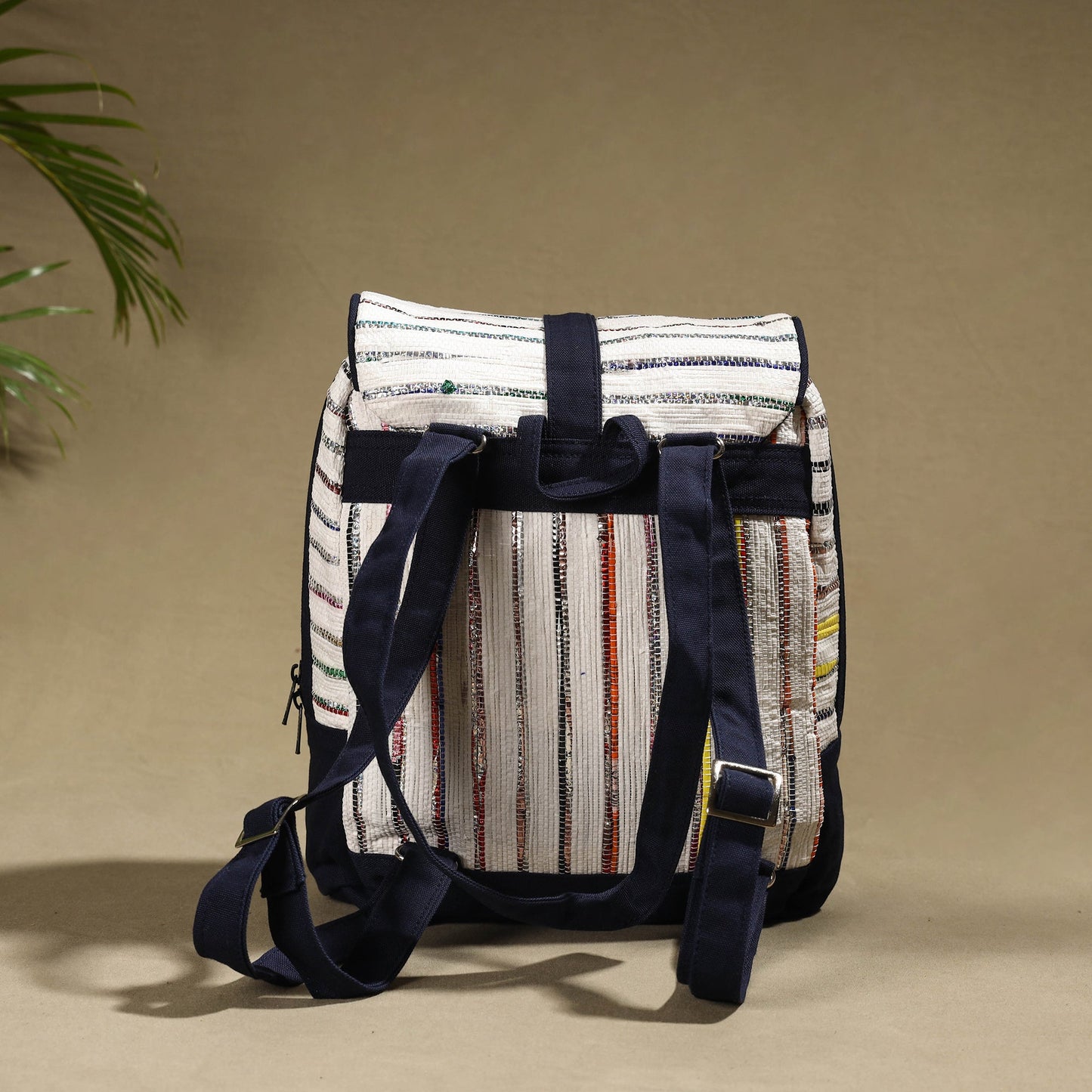  Upcycled Weave Handcrafted Laptop Backpack 