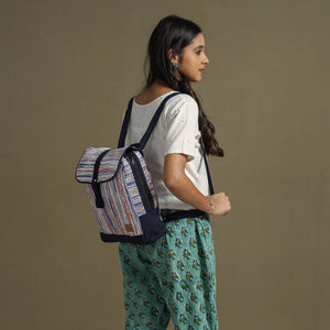 upcycled mini bagpack