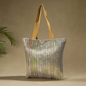 Multicolor Upcycled Weave Handcrafted Shoulder Bag
