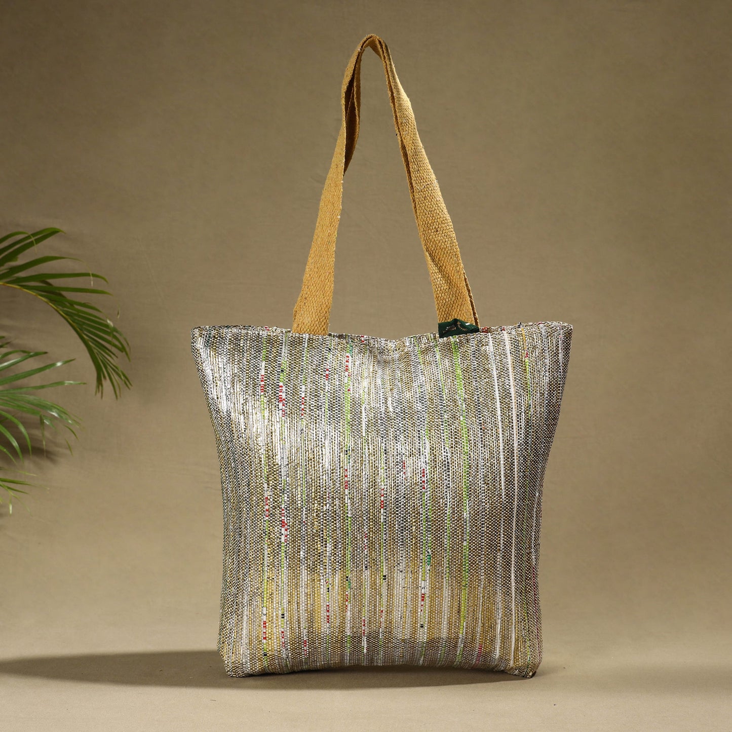 Multicolor Upcycled Weave Handcrafted Shoulder Bag