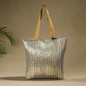 Multicolor Upcycled Weave Handcrafted Shoulder Bag