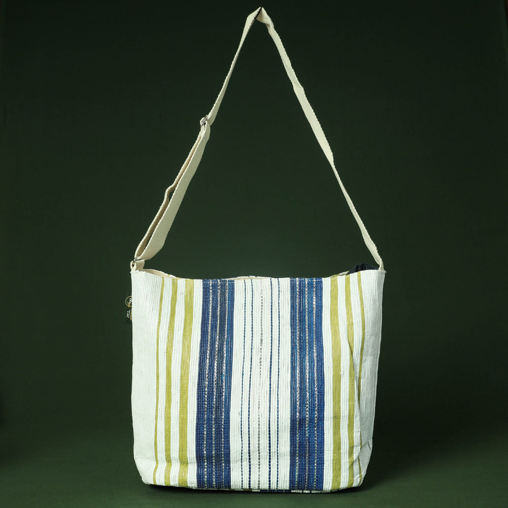 Multicolor Upcycled Weave Handmade Sling Bag