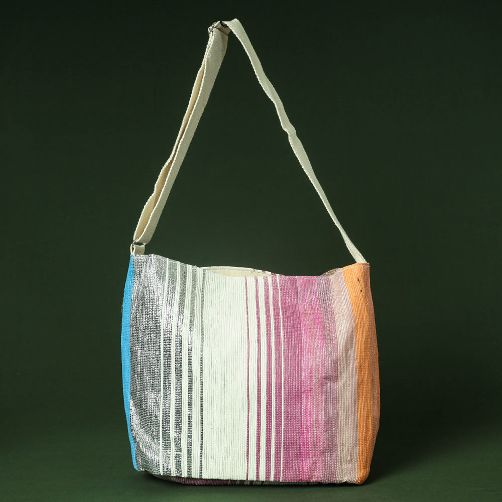 Multicolor Upcycled Weave Handmade Sling Bag