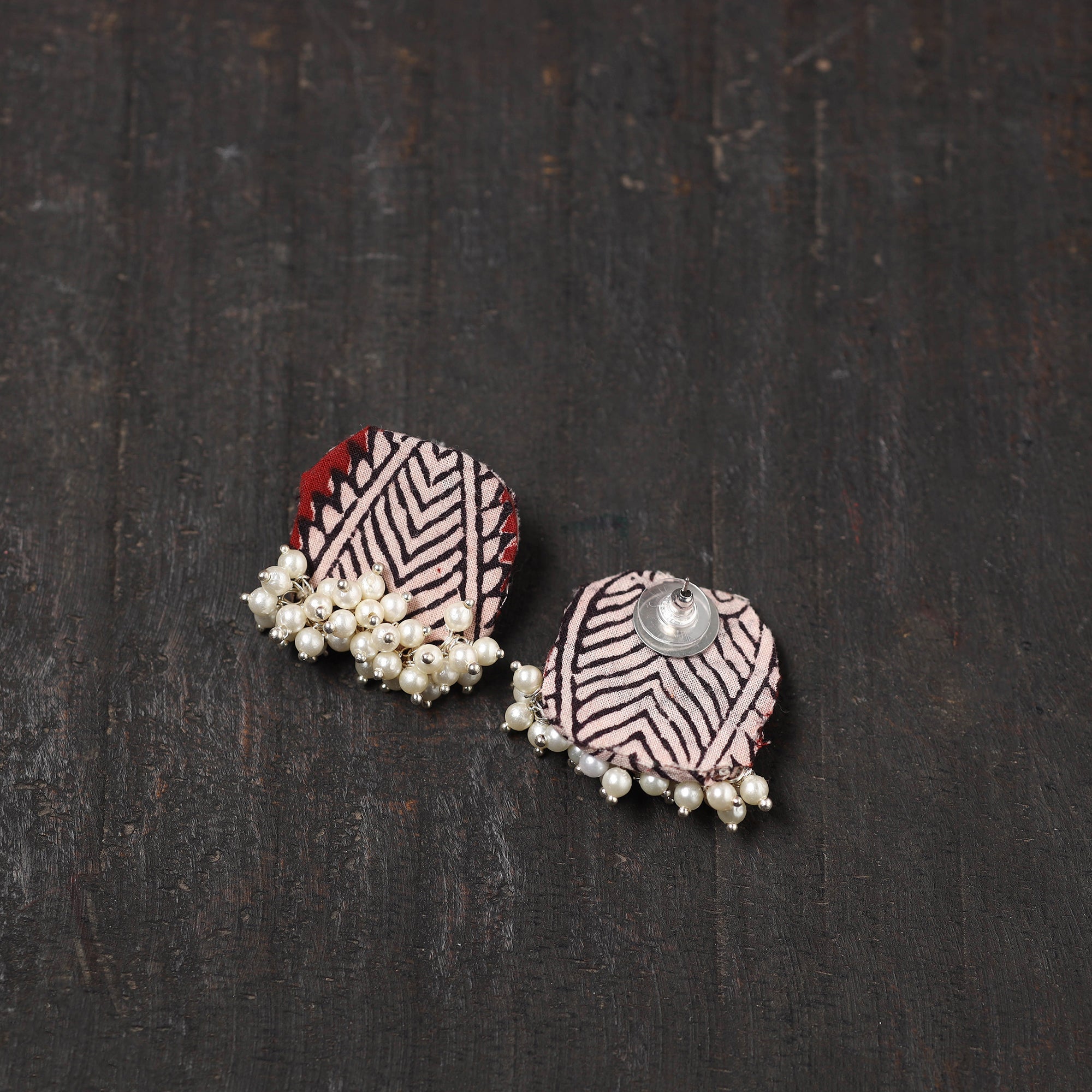 Buy Vedika Fabart Handmade Pearl Earrings