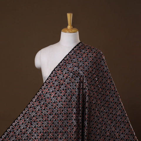 Velvet natural dyed hand fabric 06 - handcrafted