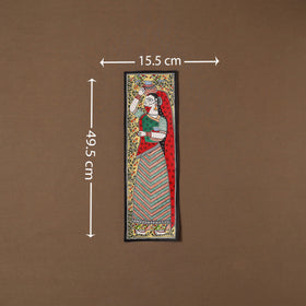 Handpainted madhubani painting by hira devi (19 x 6 in) 35