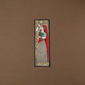 Handpainted madhubani painting by hira devi (19 x 6 in) 35