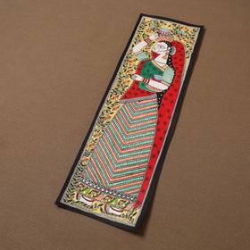 Handpainted madhubani painting by hira devi (19 x 6 in) 35