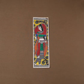 Handpainted madhubani painting by hira devi (22 x 7 in) 38