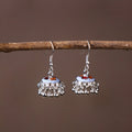 Handcrafted Paka Meenakari Jhumki Earrings