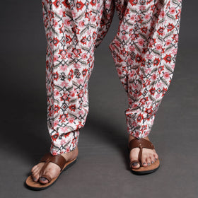 Buy Sanganeri Block Printed Cotton Elasticated Salwar Online at iTokri.com