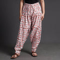 Buy Sanganeri Block Printed Cotton Elasticated Salwar Online at iTokri.com