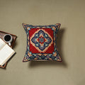 Multicolor - wool thread crewel hand embroidery cushion