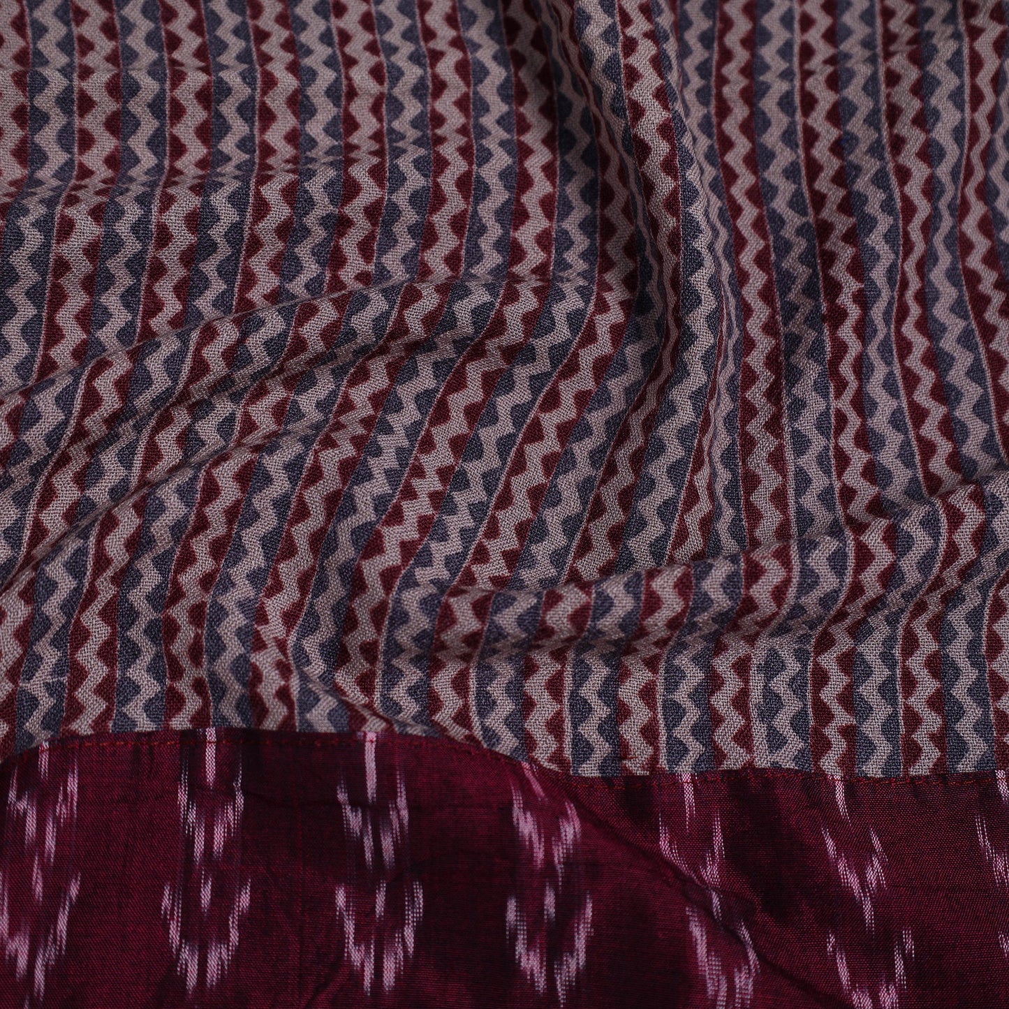 Multicolor - woollen bagh blouse piece 35 - handcrafted