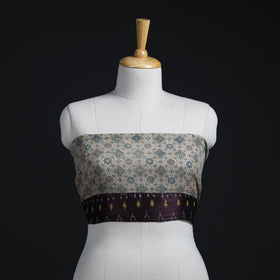 Buy Multicolor Block Print Woollen Ajrakh Blouse Piece 