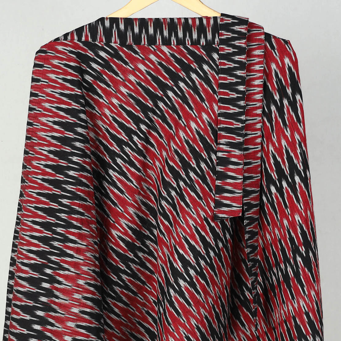 Multicolor Wrap Around Cotton Pochampally Ikat Skirt 