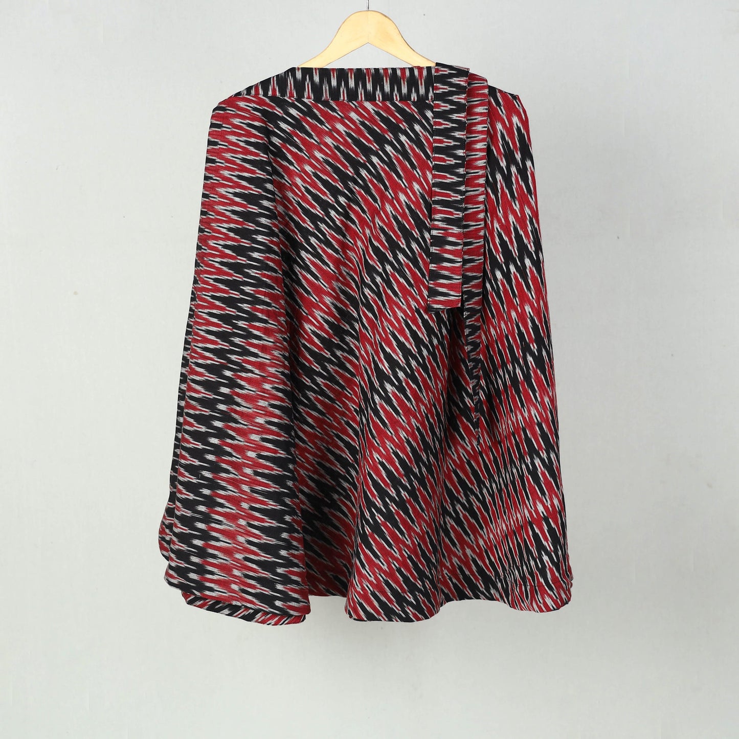 Multicolor Wrap Around Cotton Pochampally Ikat Skirt 