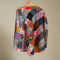 Multicolor Wrap Around Patchwork Cotton Skirt 