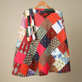 Multicolor Wrap Around Patchwork Cotton Skirt
