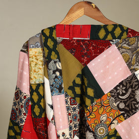 Multicolor - wrap around patchwork cotton skirt 15