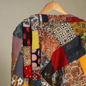 Multicolor - wrap around patchwork cotton skirt 22