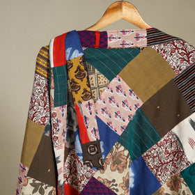 Multicolor - wrap around patchwork cotton skirt 27